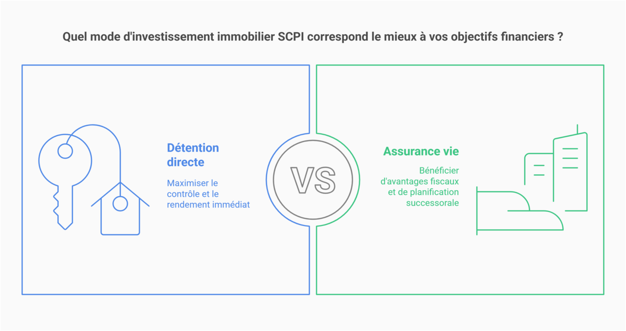 investir scpi direct vs investir scpi assurance vie