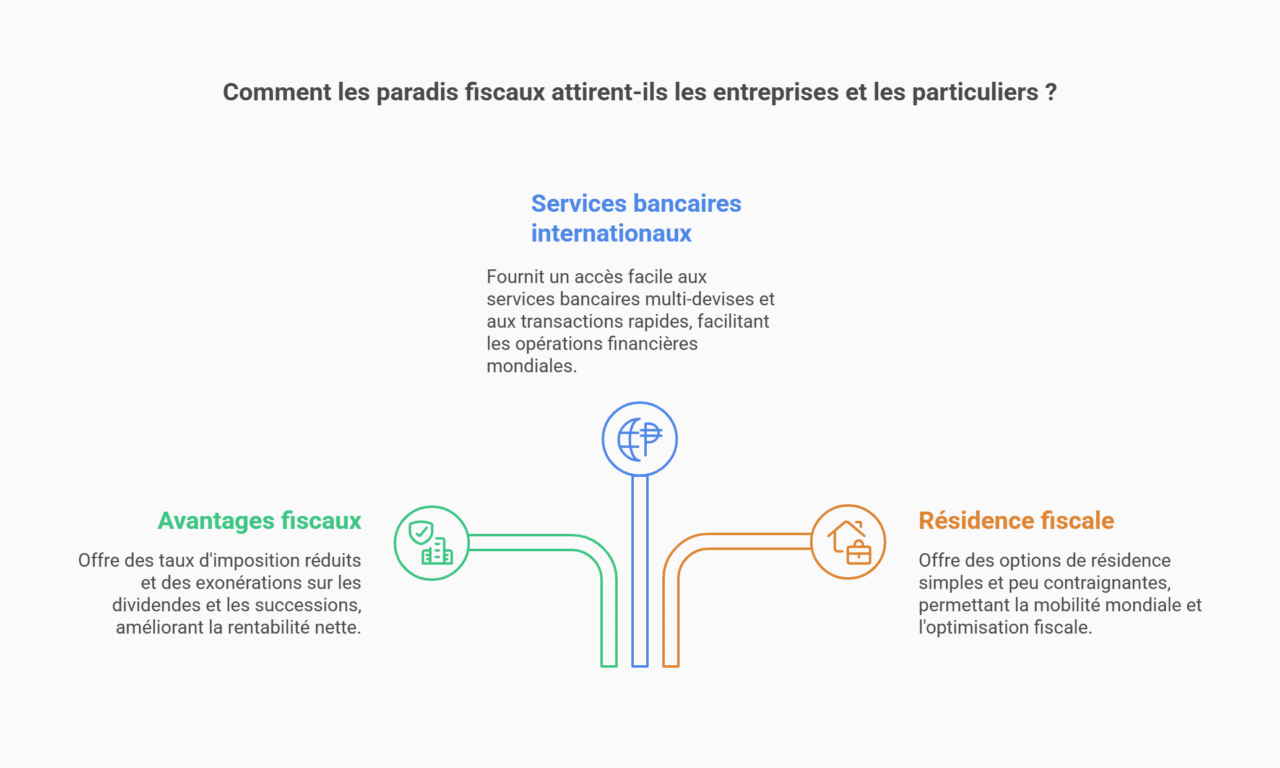 bénéfice paradis fiscaux entreprises et particuliers