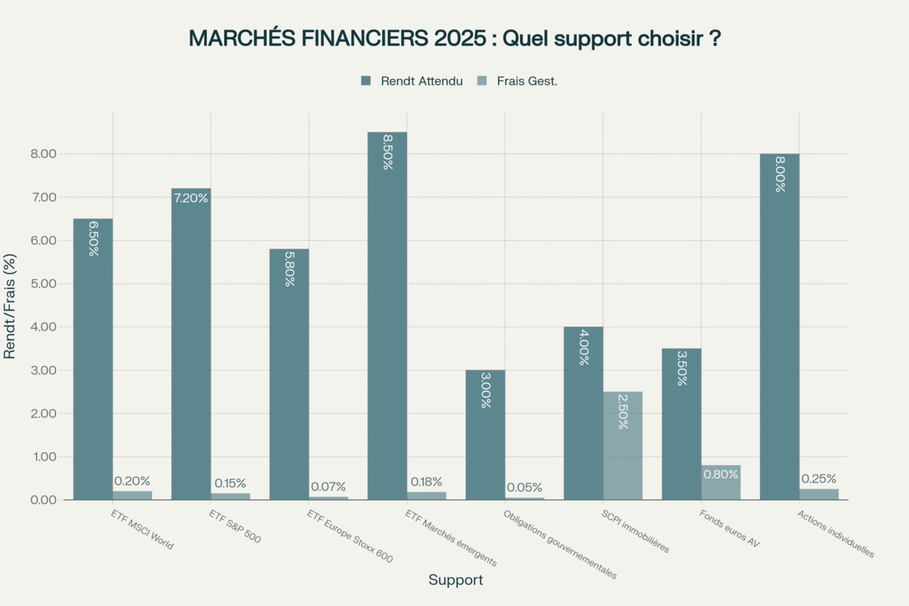 analyse rendement frais marchés financiers