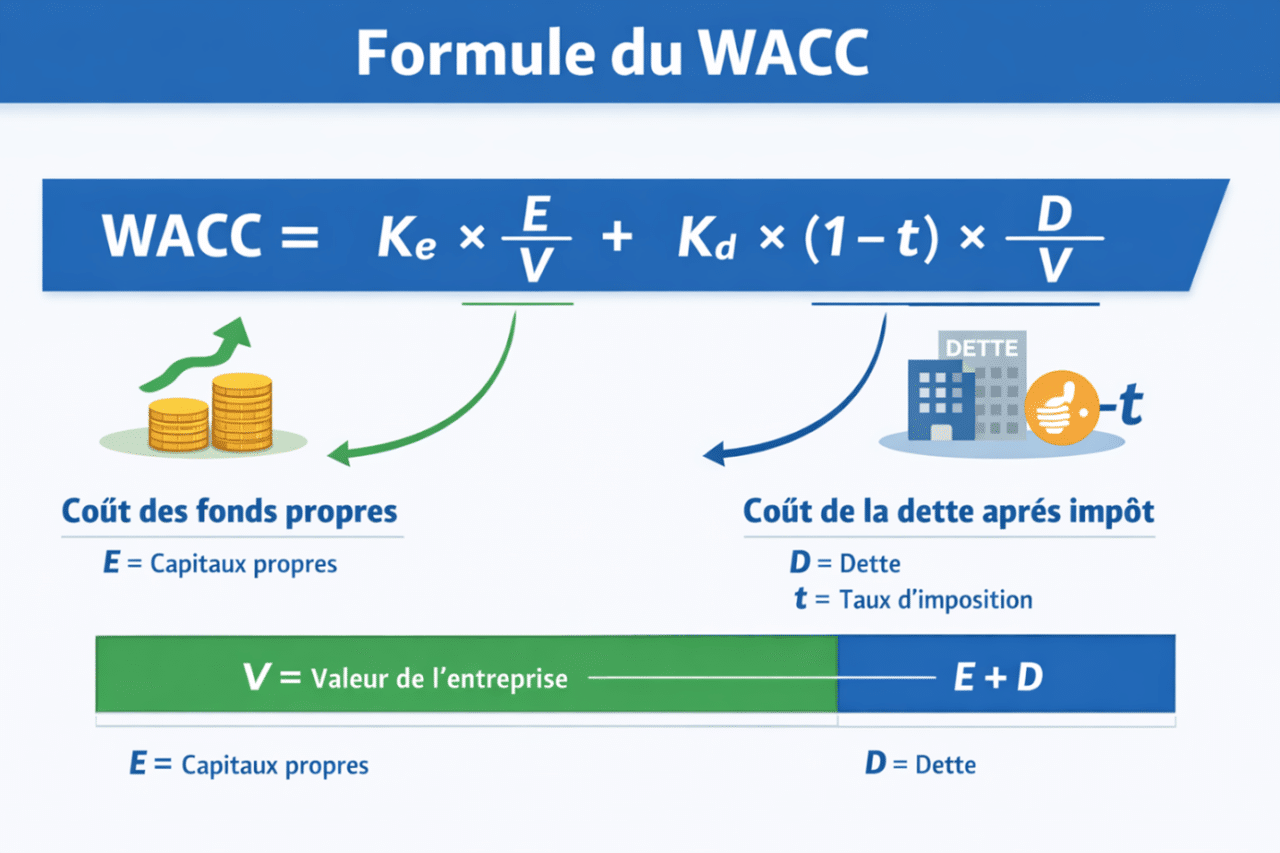formule WACC dette equity