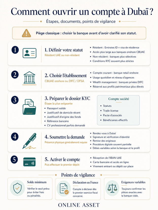 ouvrir compte bancaire offshore dubai etapes